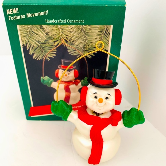 1989 Hallmark Ornament Wiggly Snowman 
Hallmark Keepsake Ornament - Picture 1 of 9